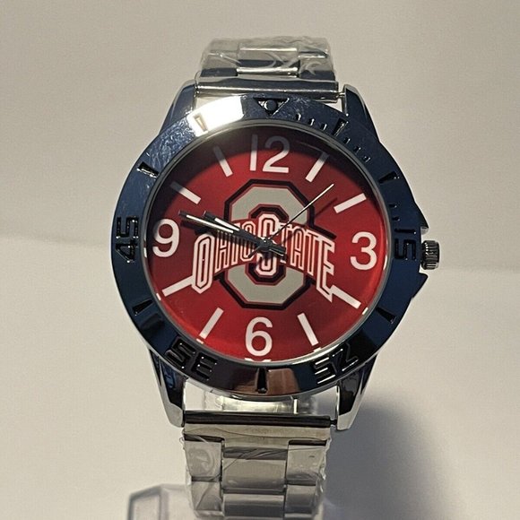 Ohio State Buckeyes NCAA Stainless-Steel Watch NEW - Picture 2 of 9